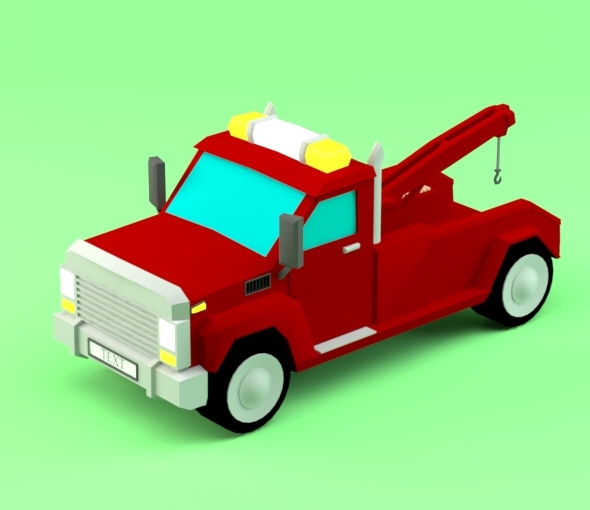 Low poly Pickup - 3Docean 12190585