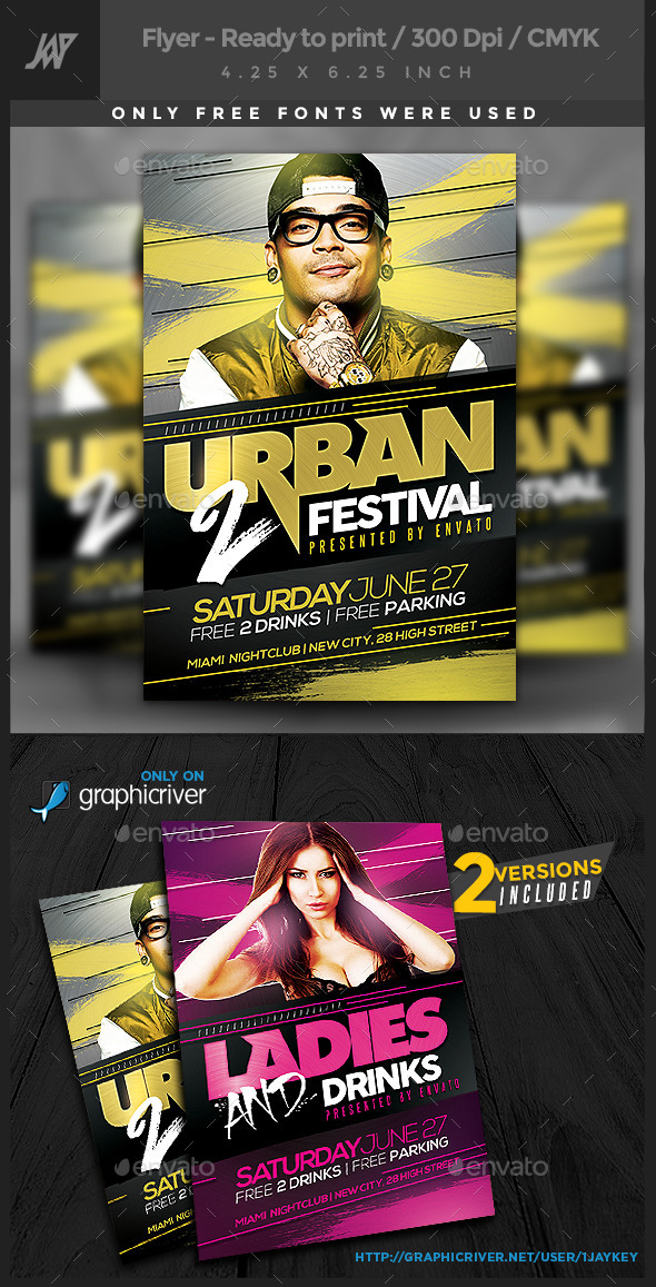 Urban Music Party Flyer