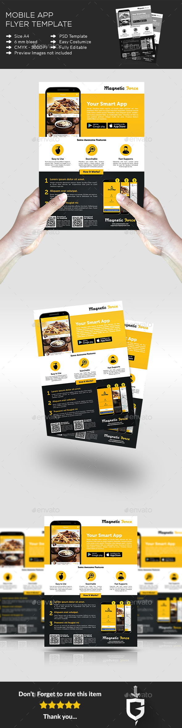 Mobile App Flyer Template - Commerce Flyers