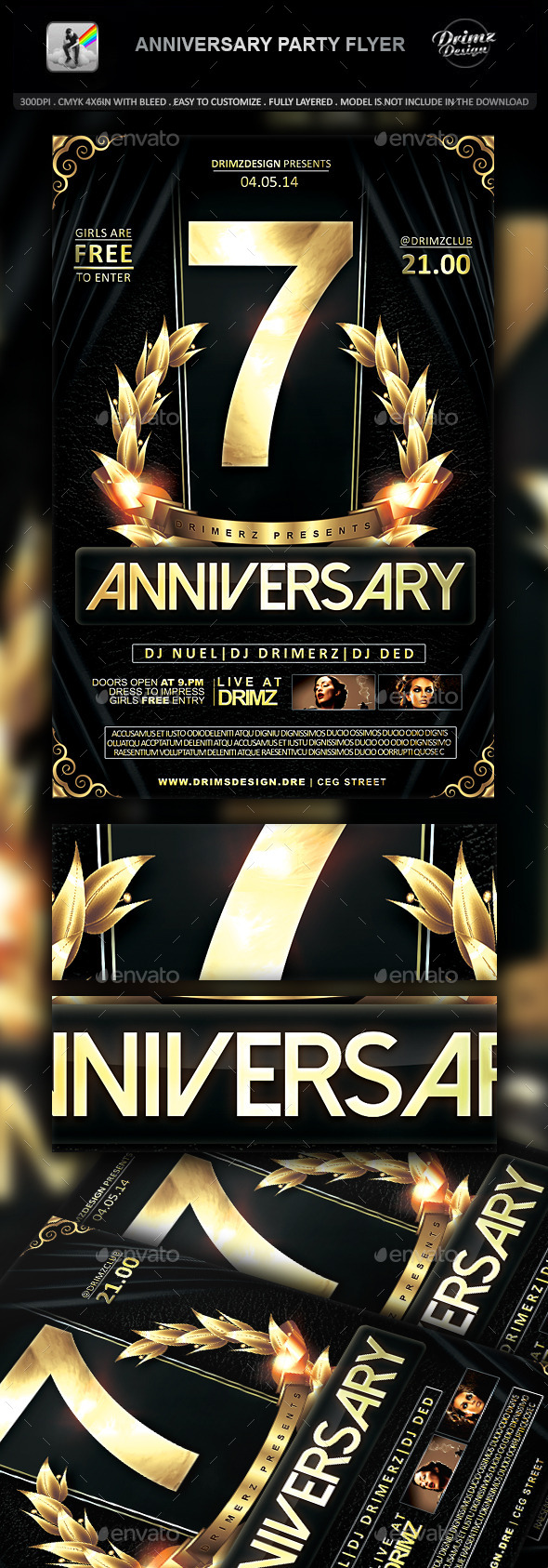 Anniversary Party Flyer - Events Flyers
