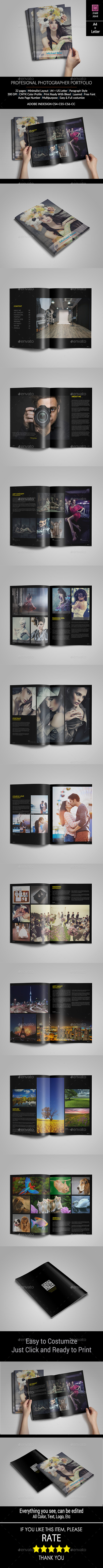 Minimal Photographer Portfolio - Portfolio Brochures