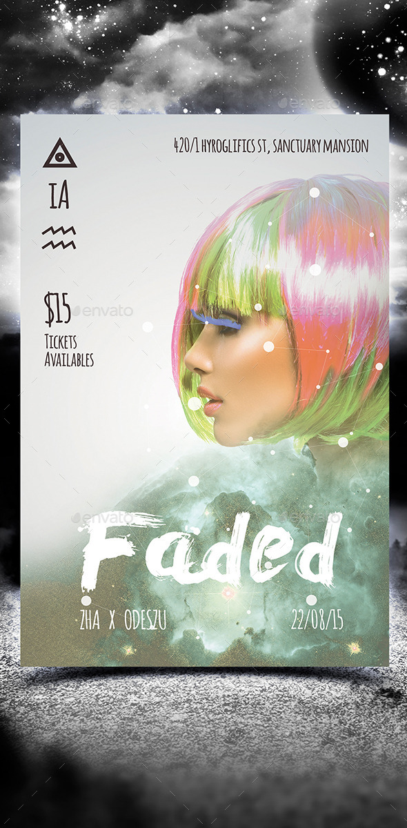 Faded Party Flyer - Clubs & Parties Events