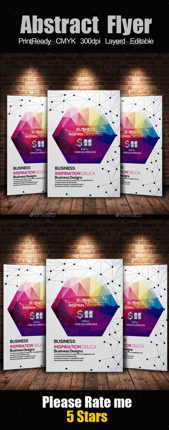 Creative Abstract Flyer Template - Clubs & Parties Events