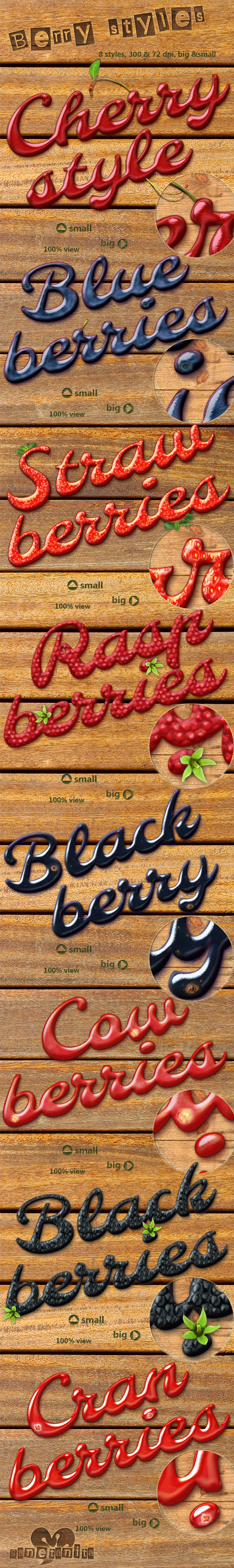 Berry Styles - Text Effects Styles