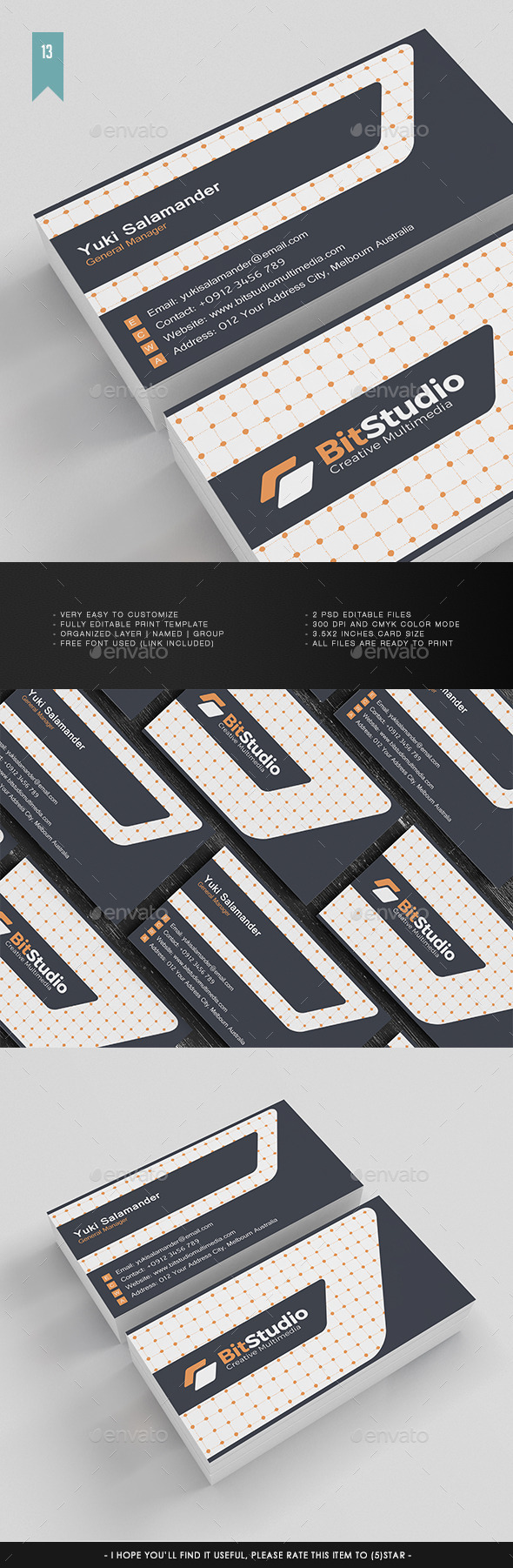 Business Card V.013 - Corporate Business Cards