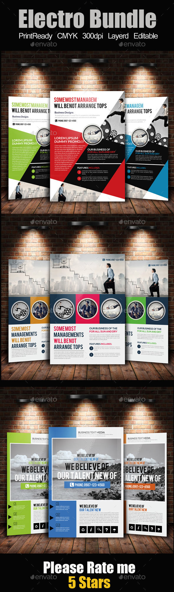 A4 Business Flyer Template Bundle - Corporate Flyers