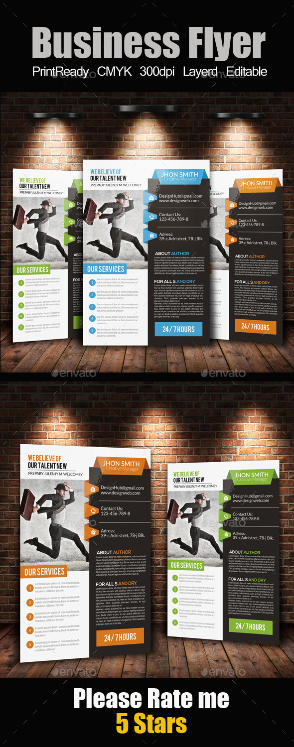 A4 Business Flyer Template - Corporate Flyers