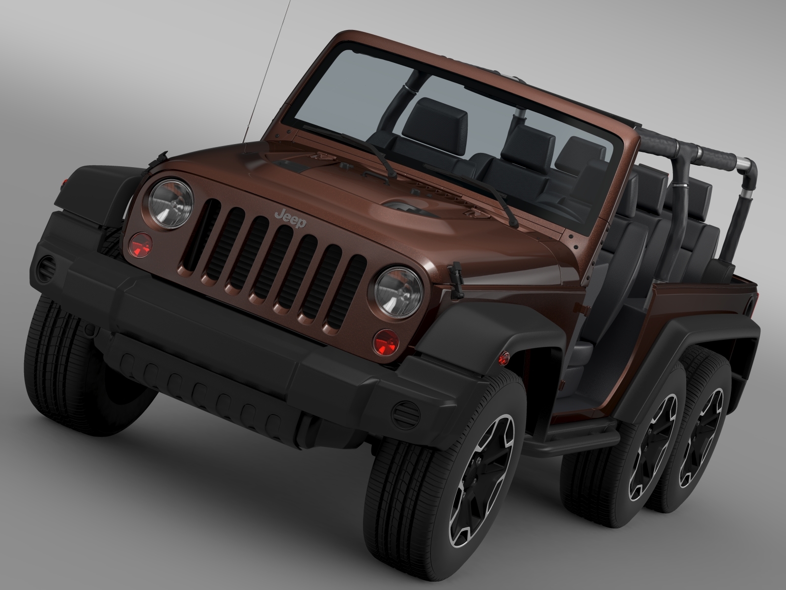 Jeep Wrangler Rubicon 6x6 2016 by creator_3d | 3DOcean