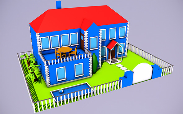 Low Poly House - 3Docean 12212479