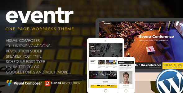 Eventr One Page Event WordPress Theme Eventr One Page Event WordPress Theme