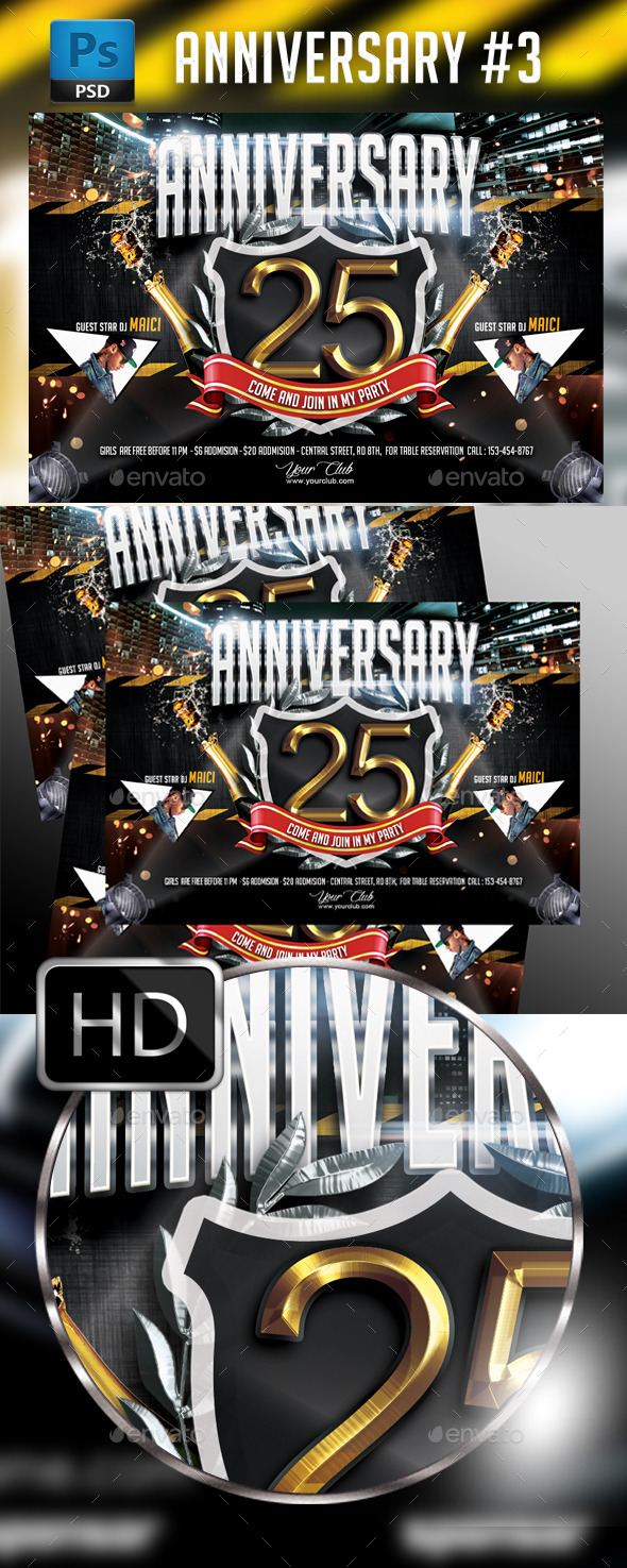 Anniversary Party - Events Flyers