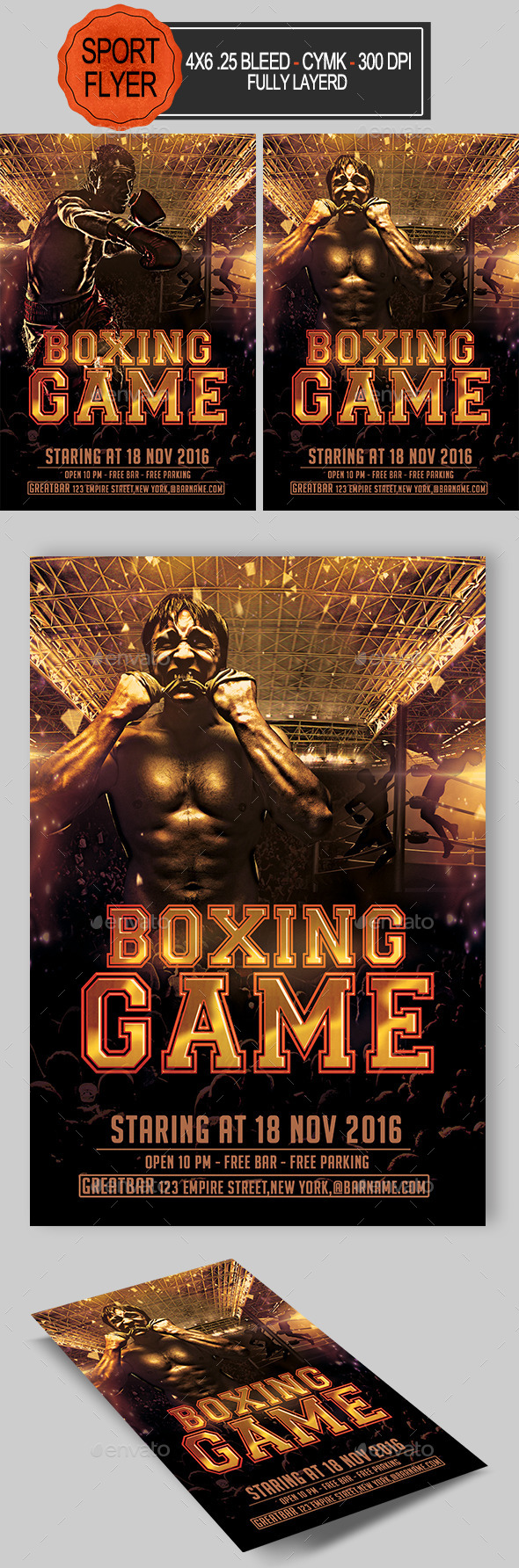 Boxing Flyer - Sports Events