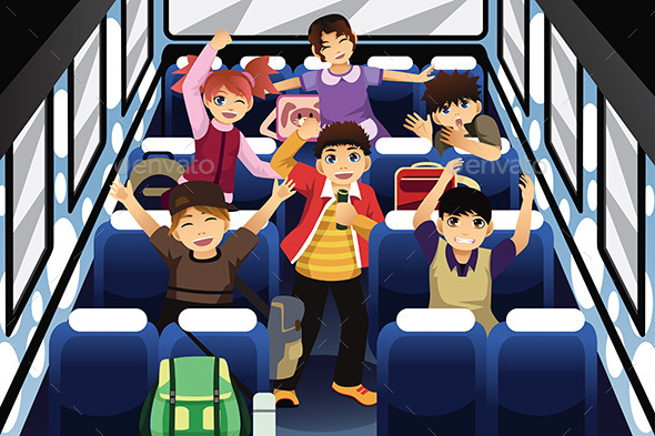 School Children Singing and Dancing - People Characters