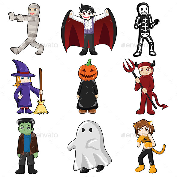 Halloween monster icons - Halloween Seasons/Holidays