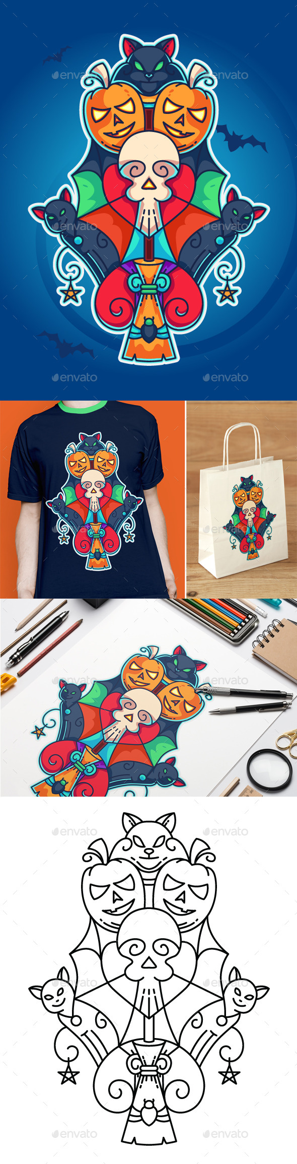 Halloween Vector Illustration Halloween Vector Illustration