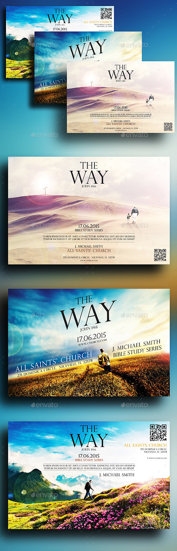 The Way Church Flyers Bundle - Church Flyers