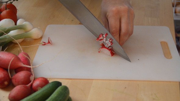 Radish Cut And Sliced Radish Cut And Sliced
