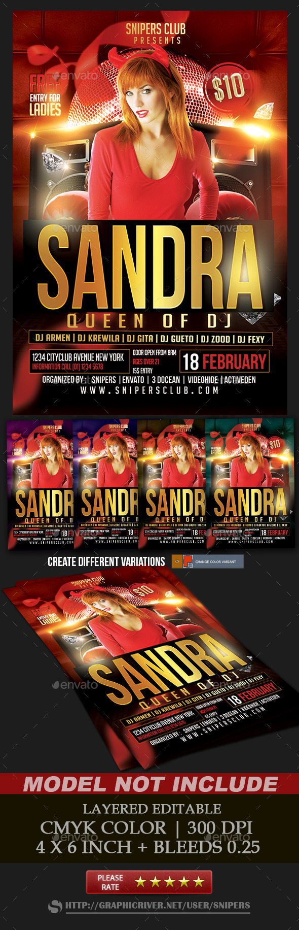 Guest Dj Party - Events Flyers