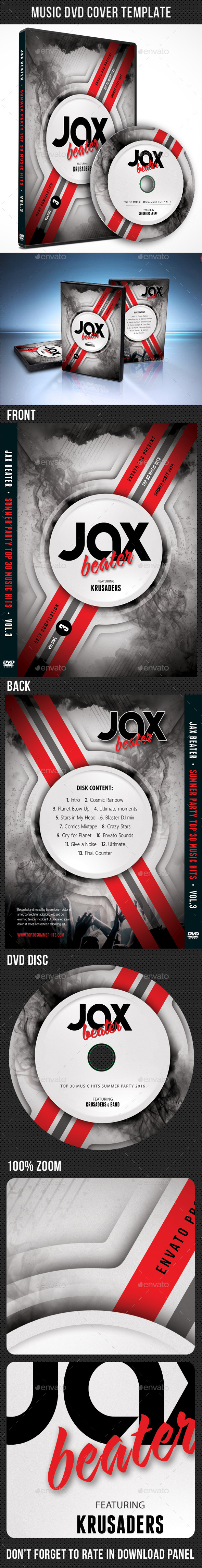 Music DVD Cover Template V07 - CD & DVD Artwork Print Templates