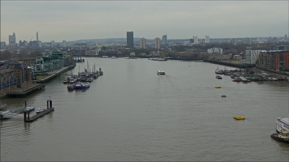 Bird View of the Thames River