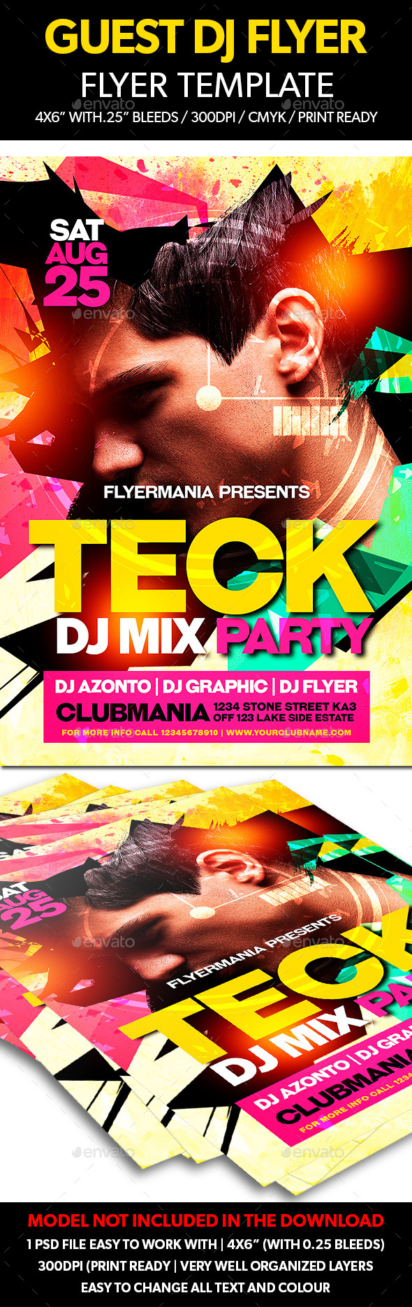 Guest Dj Flyer Template - Flyers Print Templates