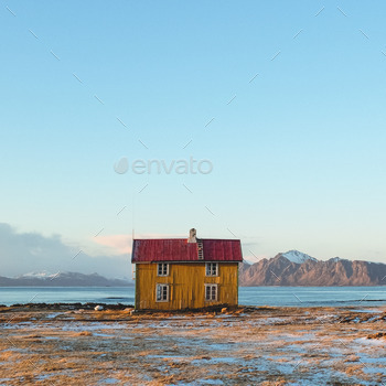The most yellow house.