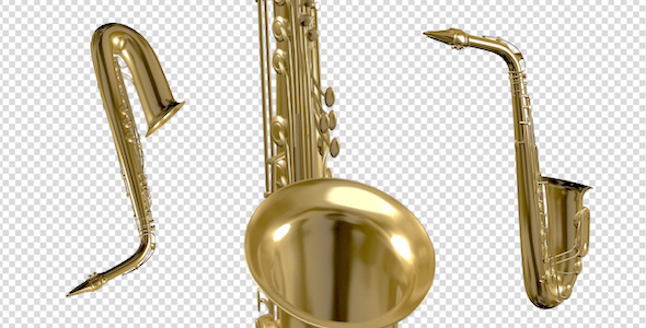 Saxophone Flying Over Screen Pack of 3 Saxophone Flying Over Screen Pack of 3