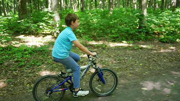 boy biking