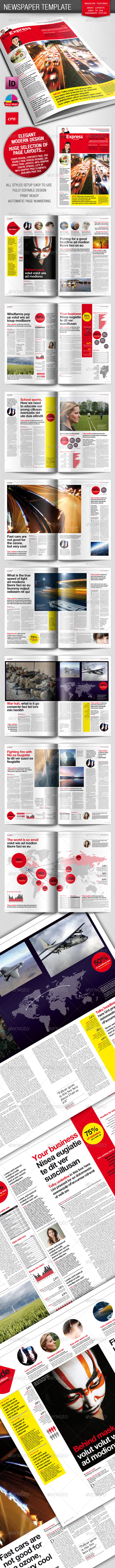 Berliner Newspaper/Magazine Template - Magazines Print Templates