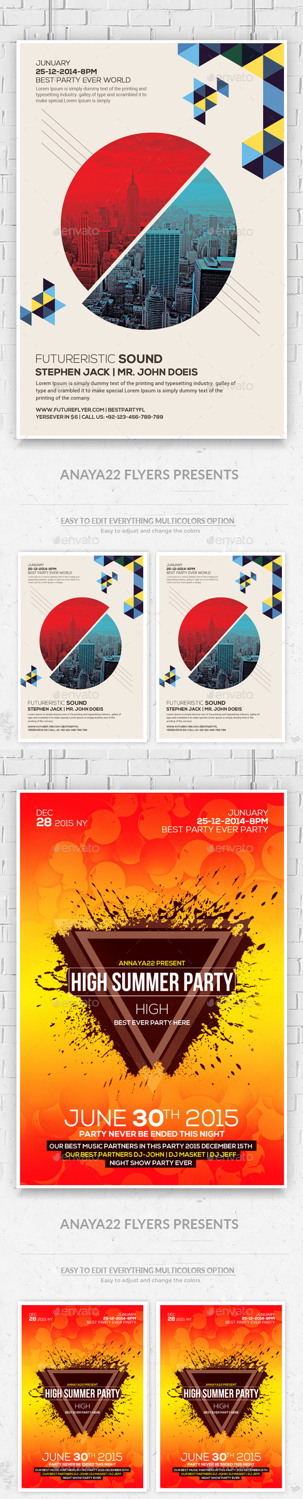 City Concert – Flyer / Poster Bundle - Clubs & Parties Events