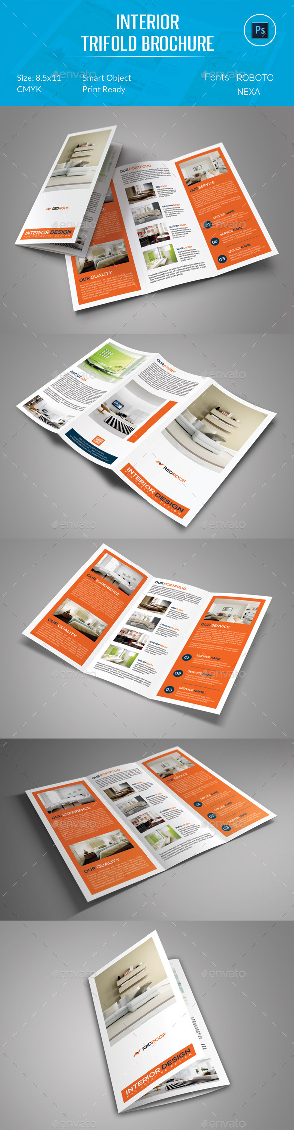 Interior Trifold Brochure - Corporate Brochures