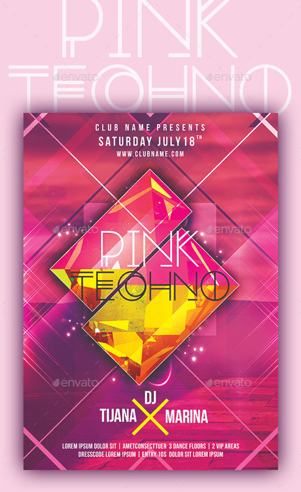 Pink Techno - Clubs & Parties Events