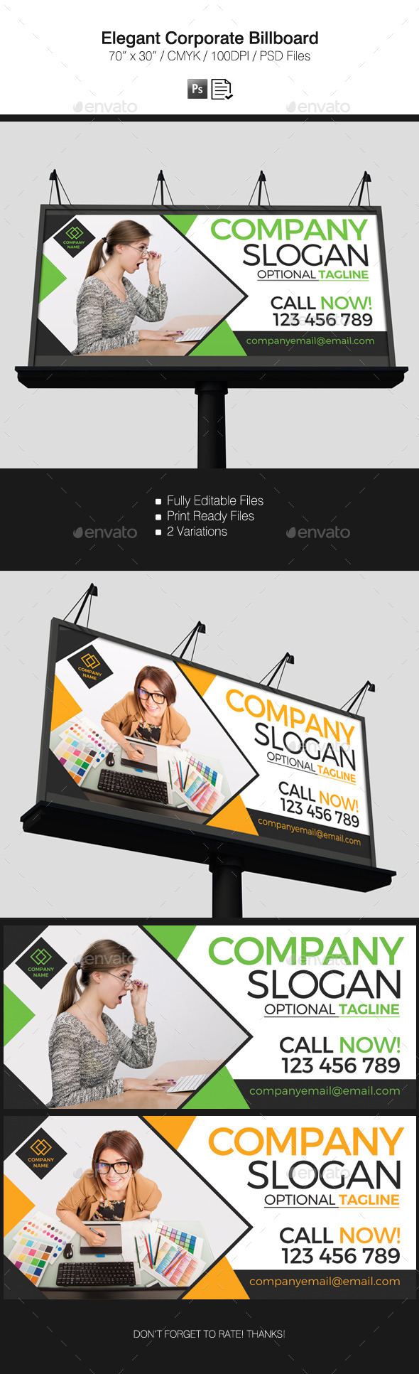 Elegant Corporate Billboard - Signage Print Templates