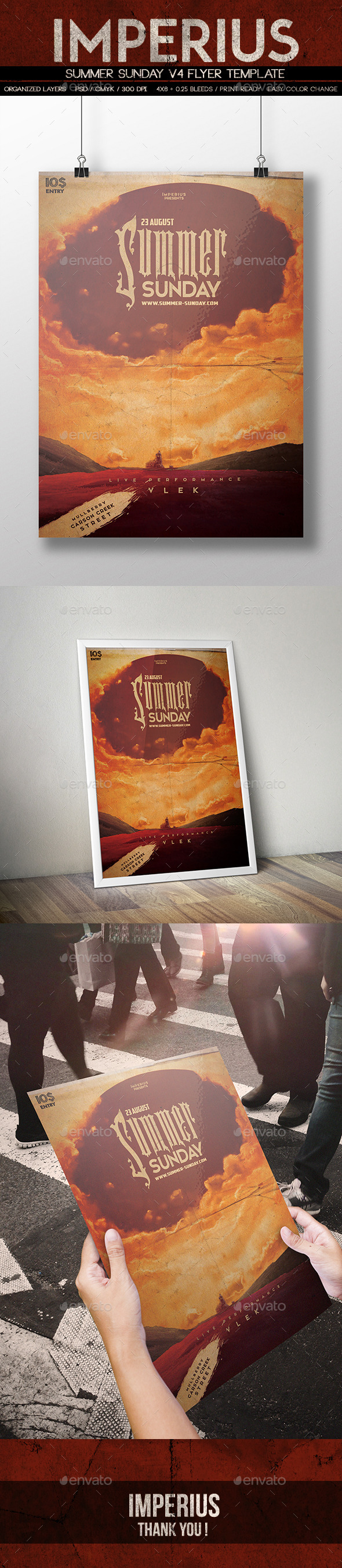 Summer Sunday V4 - Flyers Print Templates