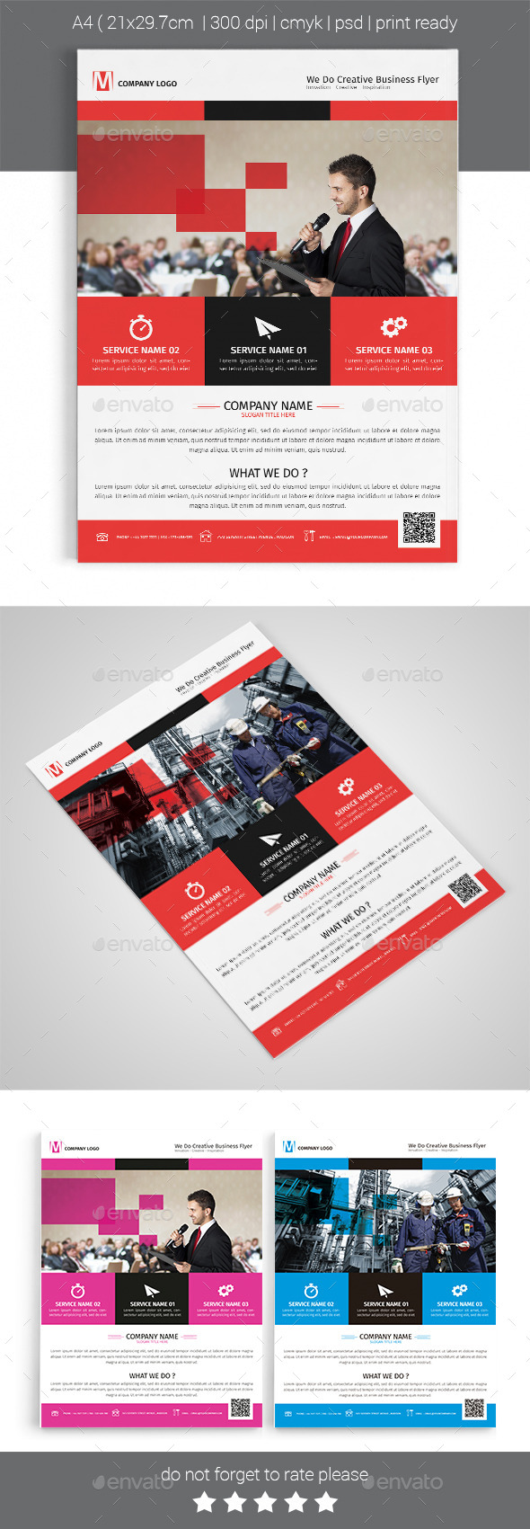 A4 Corporate Business Flyer Template Vol 05 - Corporate Flyers