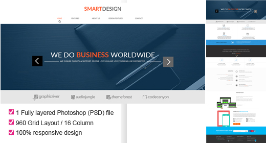 SmartDesign Corporate PSD Theme