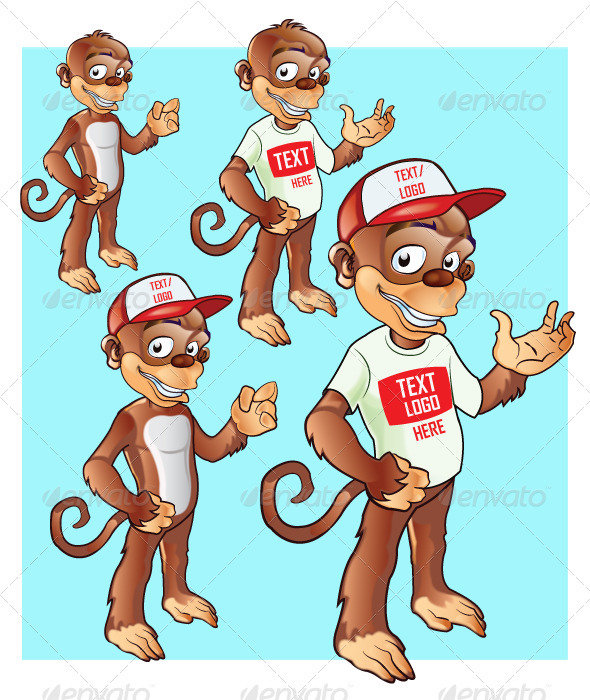 Monkey Mascot - Animals Characters