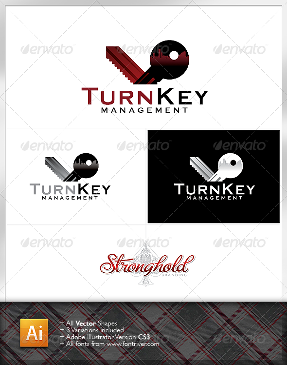 Turn Key Management Logo - Objects Logo Templates