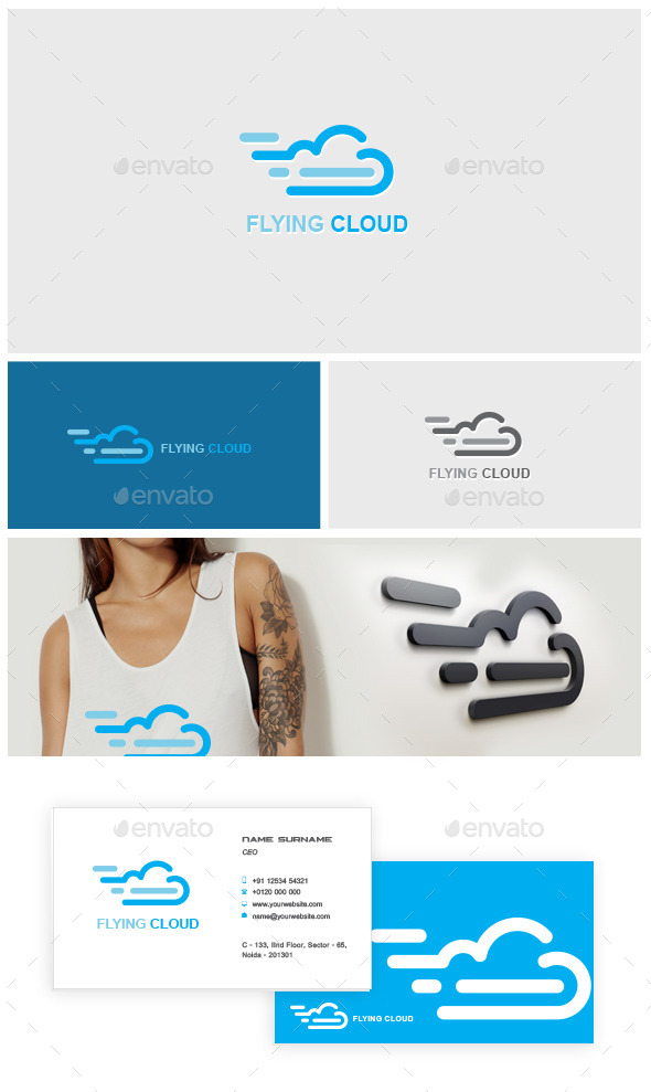 Flying Cloud Logo - Symbols Logo Templates