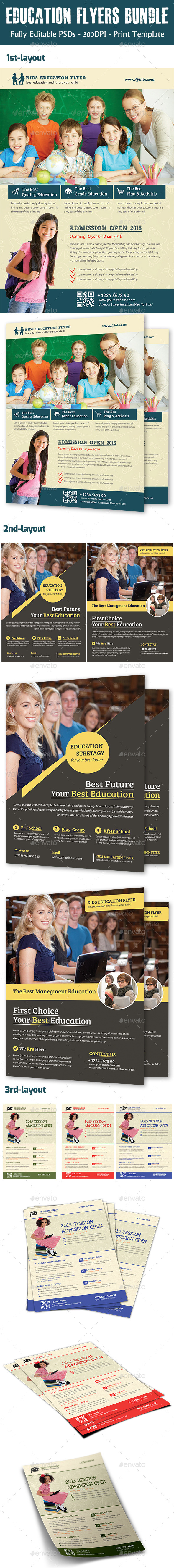 Education Flyers Bundle - Flyers Print Templates