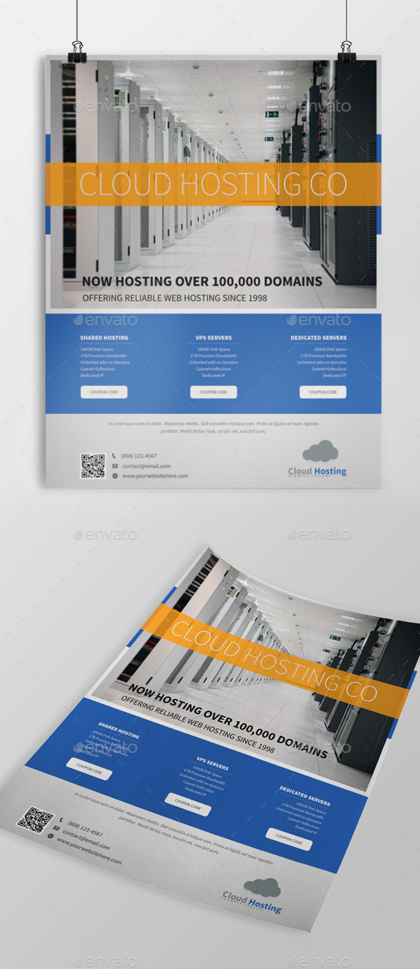 Web Hosting Flyer - Commerce Flyers