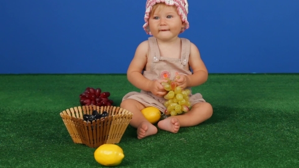 Girl With A Basket Of Fruit