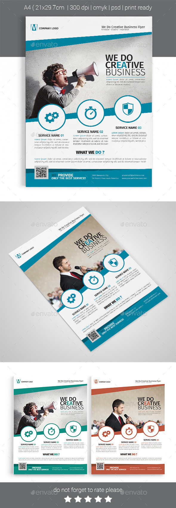 A4 Corporate Business Flyer Template Vol 08 - Corporate Flyers