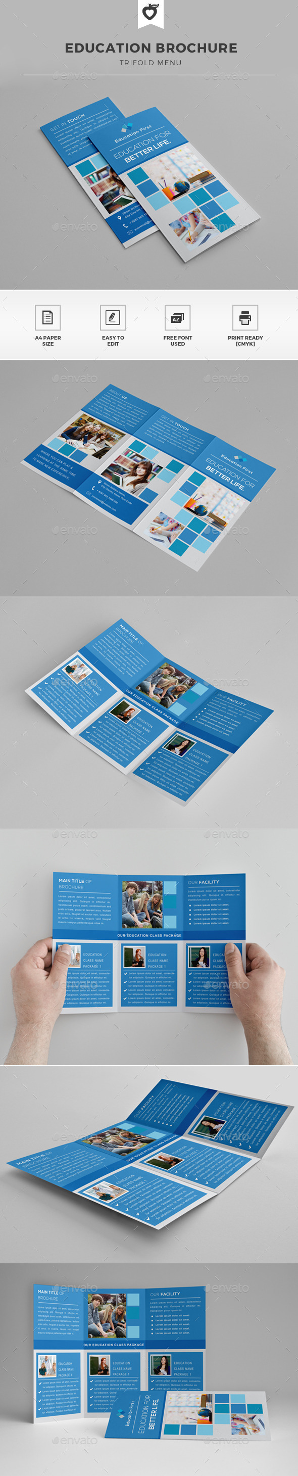 Education Trifold Brochure - Corporate Brochures