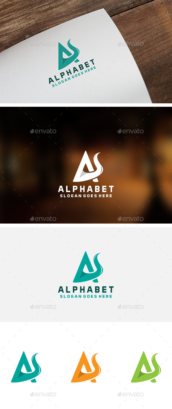 Alphabet A Logo - Letters Logo Templates