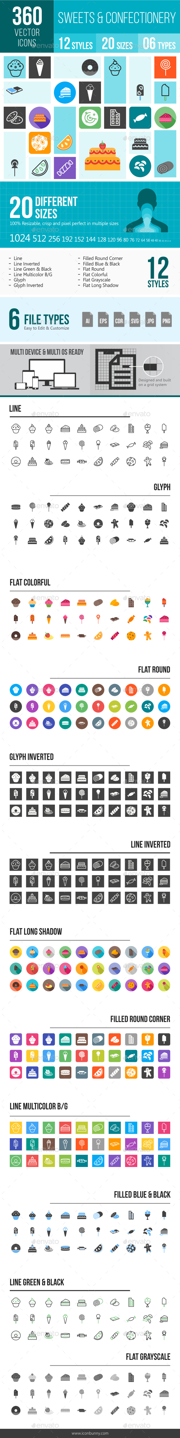 360 Sweets Icons - Icons