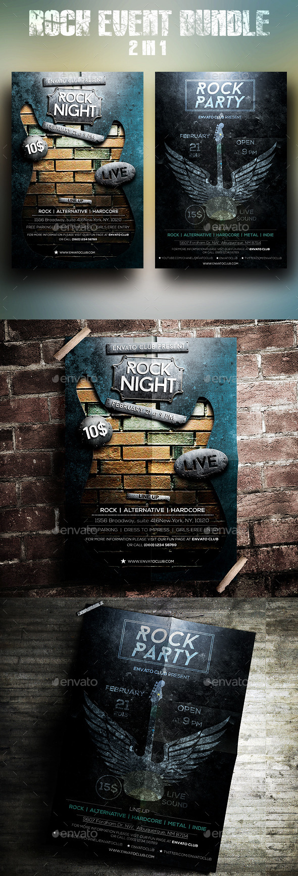Rock Event Bundle - Clubs & Parties Events