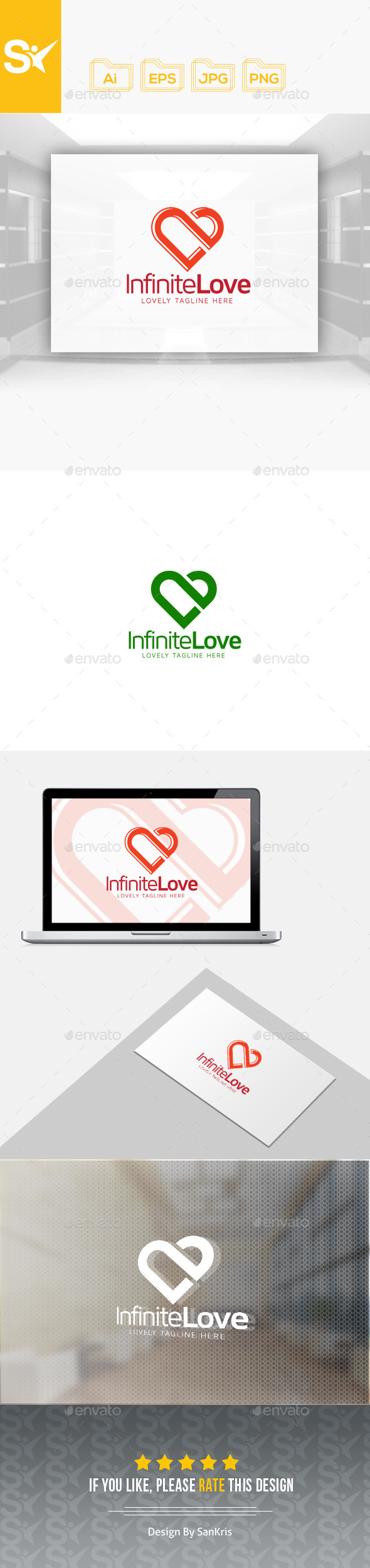 Infinite Love Logo - Symbols Logo Templates