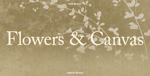 Flowers & Canvas - Fabric Textures