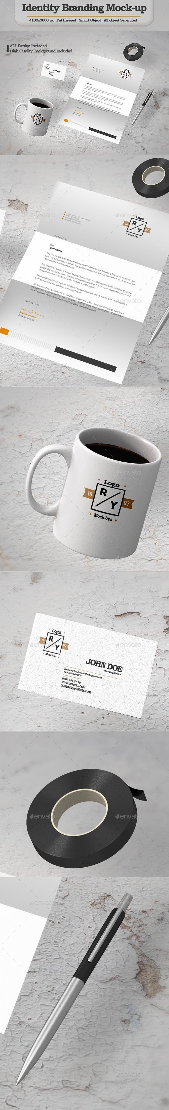 Identity Branding Mock-Up - Stationery Print
